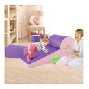Kid Crawl Climb Foam Shapes Playset For Toddler Purple