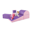 Kid Crawl Climb Foam Shapes Playset For Toddler Purple