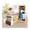 Kids Art Table And Bench Set With Double Sided Adjustable Easel