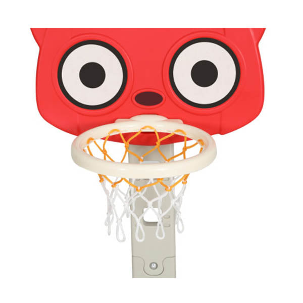 Kids Basketball Hoop Stand Adjustable 5 In 1 Sports Center Toys Set Red