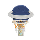 Kids Basketball Hoop Stand Adjustable 6 in 1 Sports Center Toys Set Blue