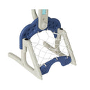 Kids Basketball Hoop Stand Adjustable 6 in 1 Sports Center Toys Set Blue