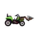 Kids Electric Ride On Car Tractor Digger Loader Grey