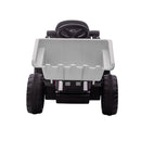 Kids Electric Ride On Car Tractor Digger Loader Grey