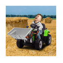 Kids Electric Ride On Car Tractor Digger Loader Grey