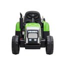 Kids Electric Ride On Tractor Trailer Car Green Grey