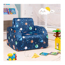 3 In 1 Kids Flip Out Sofa Chair For Reading And Playing