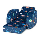 3 In 1 Kids Flip Out Sofa Chair For Reading And Playing
