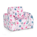 3 In 1 Kids Flip Out Sofa Chair For Reading And Playing