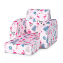 3 In 1 Kids Flip Out Sofa Chair For Reading And Playing