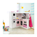 Kids Kitchen Pretend Play Set With Cookware And Apron