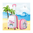 Kids Hard Shell Unicorn Luggage Backpack Set for Travel