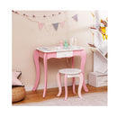 Kids Makeup Dressing Desk Set With 360 Degree Rotating Mirror