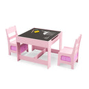 3 In 1 Kids Multi Activity Table And 2 Chairs Set For Toddlers