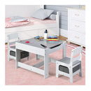 3 In 1 Kids Multi Activity Table And 2 Chairs Set For Toddlers