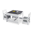 3 In 1 Kids Multi Activity Table And 2 Chairs Set For Toddlers