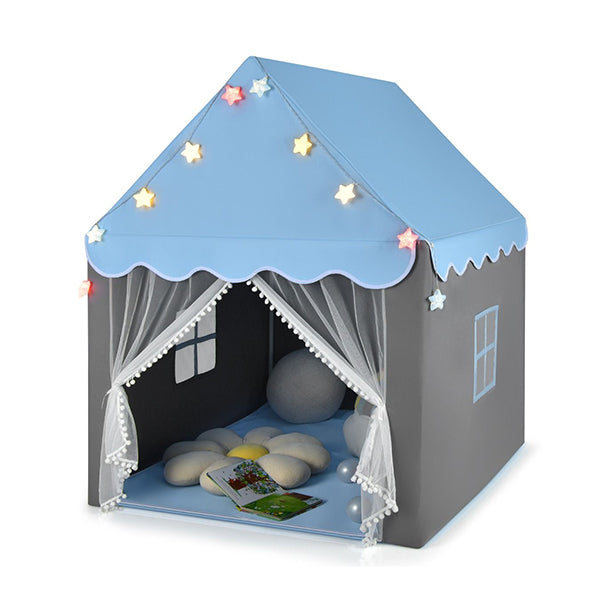 Kids Playhouse Tent With Washable Mat For Boys And Girls