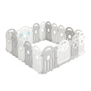 Kids Playpen Baby Safety Gate Grey