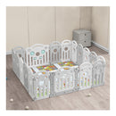 Kids Playpen Baby Safety Gate Grey