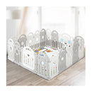 Kids Playpen Baby Safety Gate Grey