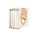 Kids Playpen Baby Safety Gate Brown