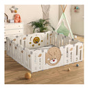Kids Playpen Baby Safety Gate Brown
