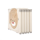 Kids Playpen Baby Safety Gate Brown And Cream