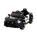 Kids Ride On Car Electric Patrol Police Cars Battery Powered Toys 12V Black