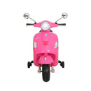 Kids Ride On Car Motorcycle Motorbike Vespa Licensed Scooter Electric Toys Pink