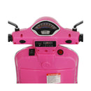 Kids Ride On Car Motorcycle Motorbike Vespa Licensed Scooter Electric Toys Pink