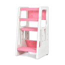 Kids Step Learning Stool With Double Safety Rails For Baby
