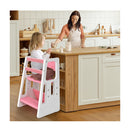 Kids Step Learning Stool With Double Safety Rails For Baby