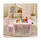 3 Pieces Kids Table Set with 2 Chairs for Reading Pink