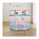 55 Inches Kids Trampoline Rebounder Pink