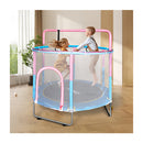 55 Inches Kids Trampoline Rebounder Pink