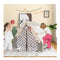 Kids Triangle Climber With Tent Cover White Board Basketball Hoop