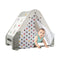 Kids Triangle Climber With Tent Cover White Board Basketball Hoop