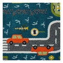 Kids Village Blue Rug 160X160 Cm Round
