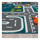 Kids Village Blue Rug 160X160 Cm Round