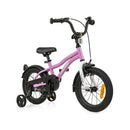 Purple Kids Bike Adjustable With Removable Training Wheels