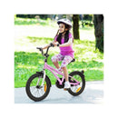 Purple Kids Bike Adjustable With Removable Training Wheels