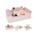 Modular Kids Play Couch With Machine Washable Covers Pink