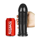 King Sized 8 Inch Anal Bumper Black Mega Butt Plug