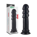 King Sized Anal Ripples Black Mega Anal Plug