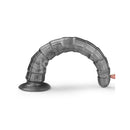 King Sized Vibrating Vibrax Slider Grey 368Mm Usb Rechargeable Dildo