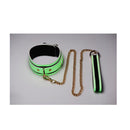 Kink In The Dark Glowing Collar And Lead Fluro Green