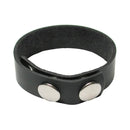 Kinklab 3 Snap Cock Ring Leather Adjustable Cock Ring Black