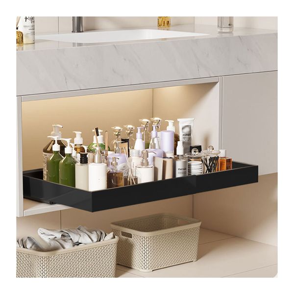 Kitchen Cabinet Expandable Pull Out Slide Drawer Rack Holder