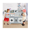 Wooden Pretend Kitchen Playset With Accessories For Kids