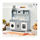 Wooden Pretend Kitchen Playset With Accessories For Kids